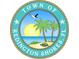 Town of Redington Shores seal featuring a turtle, palm trees, bird, and sun on a beach at 326 176Th Avenue Cir, Redington Shores, FL 33708