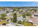 Real estate aerial shot of a house on a lot with trees and proximity to the water at 3716 Carioca Rd, Holiday, FL 34691