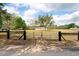 Outside view of the fenced in pasture, offering safety and privacy on the large property at 39427 Comstock Ln, Zephyrhills, FL 33540