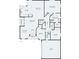Detailed floor plan illustrating the layout of a one-story home with labeled rooms and dimensions at 39427 Comstock Ln, Zephyrhills, FL 33540