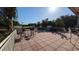A spacious outdoor patio providing ample seating, perfect for gatherings and relaxation at 4872 Silverthorne Ct, Oldsmar, FL 34677