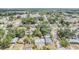 Aerial view of a residential neighborhood; this home has a detached two car garage at 5101 13Th S Ave, Gulfport, FL 33707
