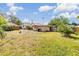 Spacious backyard featuring a shed, wooden fence, and well-maintained lawn, offering outdoor potential at 5101 13Th S Ave, Gulfport, FL 33707