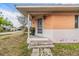 Inviting front porch featuring a brick facade and easy access to front door at 5101 13Th S Ave, Gulfport, FL 33707
