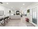 Spacious open-concept living room with tile floors and modern furnishings at 8239 26Th N Ave, St Petersburg, FL 33710