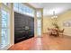 Open foyer with tile flooring, high ceilings, and a view of the dining area at 980 Live Oak Ne Ave, St Petersburg, FL 33703