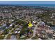 Beautiful areal view of the community and proximity to the Gulf beaches at 10515 Hetrick W Cir, Largo, FL 33774