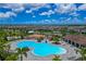 Aerial view of the community pool and recreational area at 11830 Brighton Knoll Loop, Riverview, FL 33579