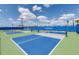 Community pickleball court featuring blue and green surface in Talon Preserve on Palmer Ranch at 14313 Eagle Branch Dr, Nokomis, FL 34275
