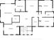 Floorplan with approximate room measurements and layout of second floor at 1819 Bayou Grande Ne Blvd, St Petersburg, FL 33703
