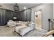 Cozy basement featuring a comfortable seating area and an adjacent bathroom at 1940 Floresta View Dr, Tampa, FL 33618