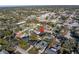 Aerial view of a quaint home with a private, fenced backyard at 1990 59Th N St, St Petersburg, FL 33710