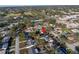 Overhead shot of property in a neighborhood near schools, with easy access to main roads and amenities at 1990 59Th N St, St Petersburg, FL 33710