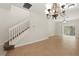 View of carpeted staircase with white railings at 20221 Vintage Oaks Pl, Tampa, FL 33647