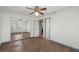This bedroom features a closet with mirrored sliding doors at 20413 Keene Rd, Wimauma, FL 33598