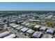 Aerial view of a well-maintained community, highlighting the home's location and neighborhood amenities at 35149 Wagner Way, Zephyrhills, FL 33541