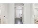 View to a bathroom with tiled floors, subway tile walls, and a shower-tub combination at 3806 N Tampa St, Tampa, FL 33603