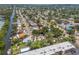 Aerial view of a quiet neighborhood close to a canal, featuring mature trees and well-kept homes at 4465 1St Ne Way, St Petersburg, FL 33703