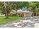 Charming single-story home with a well-maintained lawn, tree coverage and a long driveway leading to a garage at 4465 1St Ne Way, St Petersburg, FL 33703