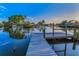Waterfront property featuring a private wooden dock offering direct access to the water and serene water views at 4772 Dover Ne St, St Petersburg, FL 33703