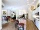 Kitchen and living area with brick-accented breakfast bar at 5058 Westlake Blvd, Dade City, FL 33523