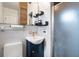 Charming bathroom with a modern sink and vanity, plus updated fixtures at 5826 20Th S Ave, Gulfport, FL 33707