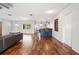Inviting living room with hardwood floors and open layout, perfect for modern living at 5826 20Th S Ave, Gulfport, FL 33707