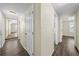Hallway featuring neutral paint and wood-look flooring at 601 Newton S Ave, St Petersburg, FL 33701