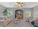 Bright, airy living room featuring hardwood floors, neutral paint, and elegant furnishings at 624 51St N Ave, St Petersburg, FL 33703