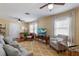Inviting living room featuring hardwood floors, neutral colors, and stylish decor at 720 39Th N Ave, St Petersburg, FL 33703