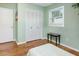 Bedroom with hardwood floors and a window at 7842 15Th N Way, St Petersburg, FL 33702