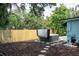 Enclosed backyard oasis featuring hot tub with privacy fence at 7842 15Th N Way, St Petersburg, FL 33702