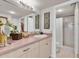 Bathroom with a walk-in shower at 1 Key Capri # 502E, Treasure Island, FL 33706