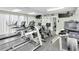 The building has an exercise room with treadmills, stationary bikes, and other exercise equipment at 1 Key Capri # 502E, Treasure Island, FL 33706