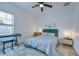 Cozy bedroom with a comfortable bed, natural light, and stylish decor at 1051 44Th S St, St Petersburg, FL 33711