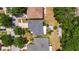 Aerial view of home with lush landscaping at 10636 Dawns Light Dr, Riverview, FL 33578
