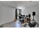 Bedroom setup as music room with wood-look floors and a window for natural light at 10636 Dawns Light Dr, Riverview, FL 33578