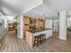 Spacious kitchen with granite counters, stainless appliances, and a breakfast bar with stools at 1208 E Kennedy Blvd # 914, Tampa, FL 33602