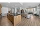 Open concept living area flows from the kitchen to a comfortable seating area and balcony at 1208 E Kennedy Blvd # 914, Tampa, FL 33602