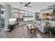 Open concept living room featuring floor-to-ceiling windows and modern finishes at 1208 E Kennedy Blvd # 914, Tampa, FL 33602