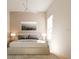 Comfortable bedroom with neutral tones, carpet flooring, and soft natural light from the window at 16 Heather Ter, North Port, FL 34286