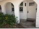 Charming front entrance features decorative arches and a welcoming entryway at 162 Sw Lincoln N Cir, St Petersburg, FL 33703