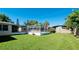 Lush backyard featuring a pristine lawn and screened-in patio enclosure at 1829 1St E Ave, Bradenton, FL 34208