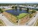 Aerial view of pond and roadways at 1900 58Th N Ave # 26, St Petersburg, FL 33714