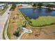 Aerial view of pond and walkways at 1900 58Th N Ave # 26, St Petersburg, FL 33714