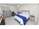 Serene bedroom features a comfortable bed, modern furnishings, and a calming color palette at 1900 58Th N Ave # 26, St Petersburg, FL 33714
