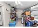 Living room area featuring overhead fan and an abundance of storage space at 1900 58Th N Ave # 26, St Petersburg, FL 33714