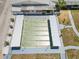 Aerial view of a covered shuffleboard court with multiple lanes for recreational use at 1900 58Th N Ave # 26, St Petersburg, FL 33714