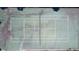Aerial of a well-maintained tennis court marked with yellow and white lines at 1981 Lakewood Club S Dr # 4M, St Petersburg, FL 33712