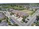 Aerial view showcasing this home's prime location and nearby green spaces at 1984 Hawks View Dr, Ruskin, FL 33570